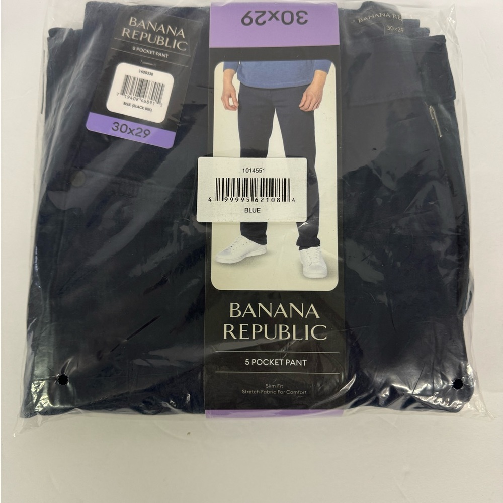 Mens Banana Republic 5 pocket slim fit pants.  30x29.  Blue